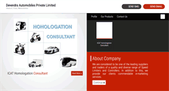 Desktop Screenshot of devendraautomobiles.com